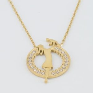 Gemmed Medallion Necklaces