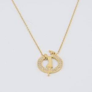 Gemmed Medallion Necklace