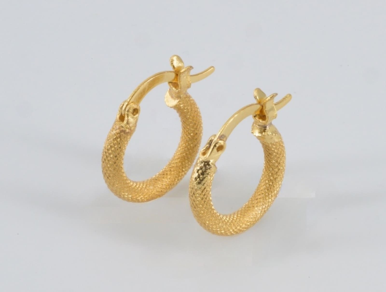 Lunara Textured Gold Hoops