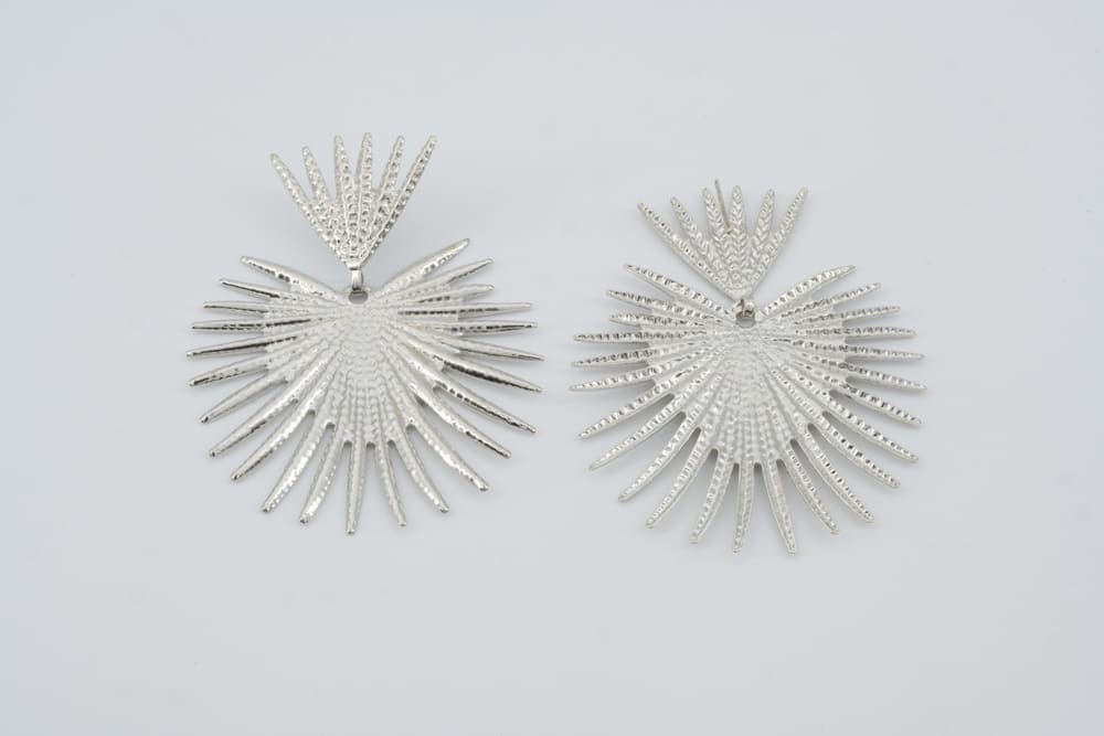 Nova Ray Earrings-Silver