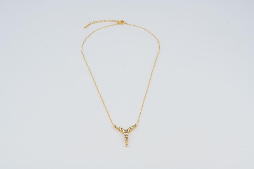 Sparkle Y Necklace