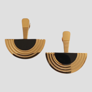 Circle Division Earrings - Image 3
