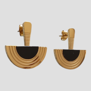 Circle Division Earrings - Image 2