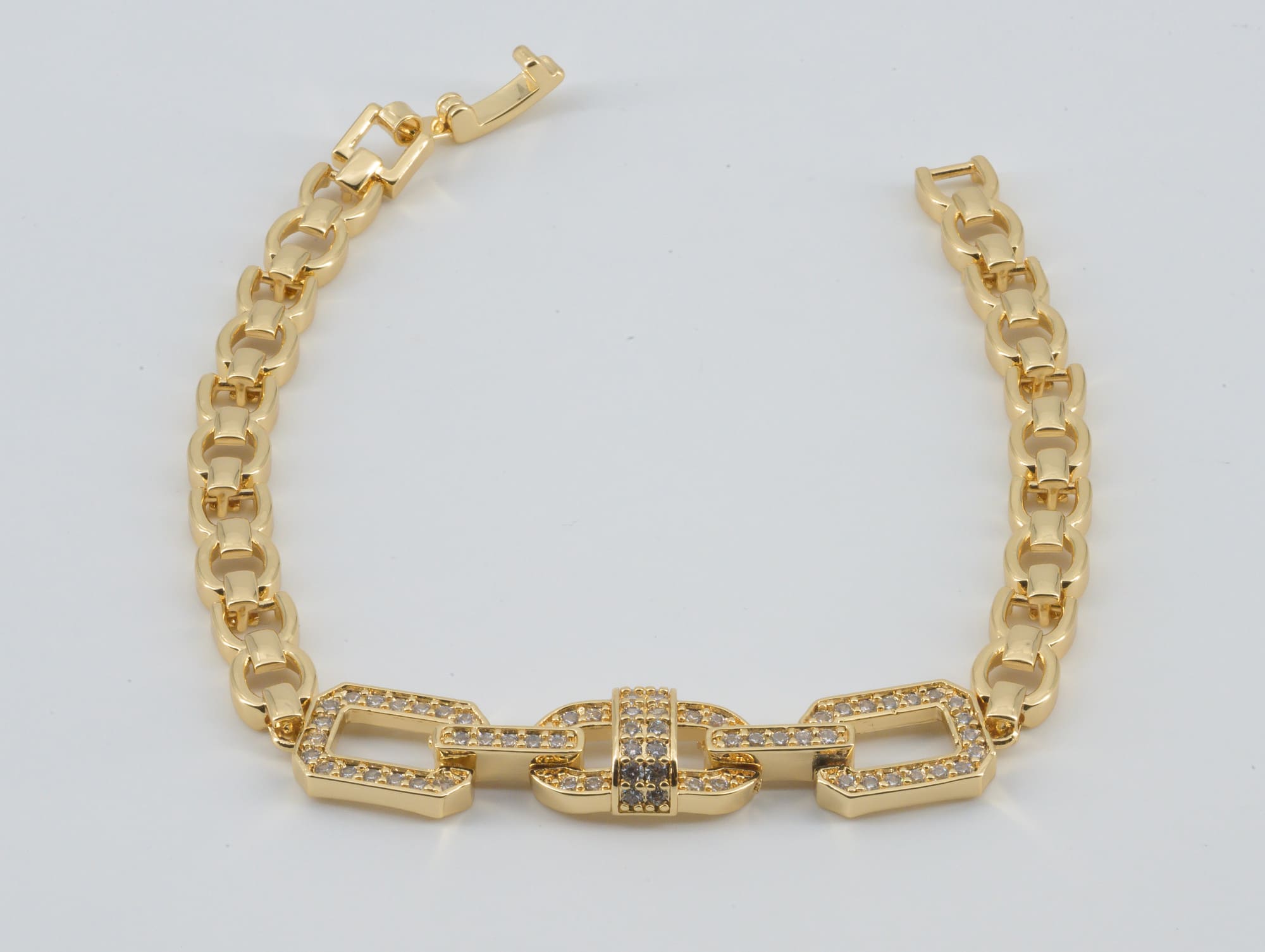 Aurora Bold Pavé Link Bracelets