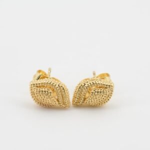 Golden Leaf Whisper Studs