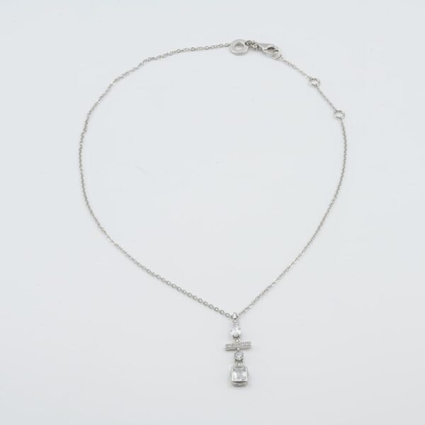 Radiant Faith Crystal Cross Necklace - Image 2