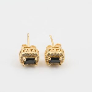 Regal Noir Gold Studs