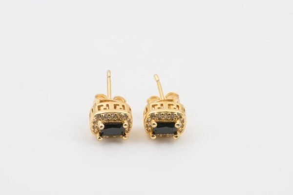 Regal Noir Gold Studs