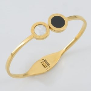 Nova Dual-Tone Bangle Bracelet