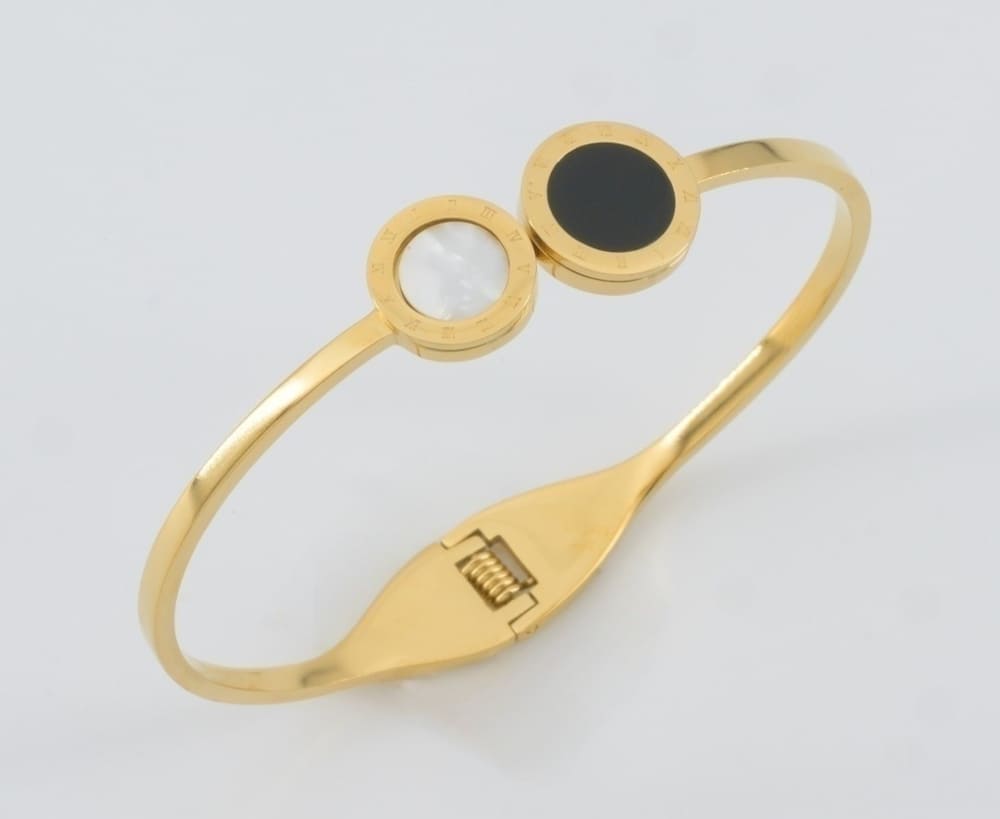 Nova Dual-Tone Bangle Bracelet