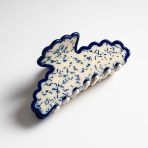 Porcelain Blue Claw Clip