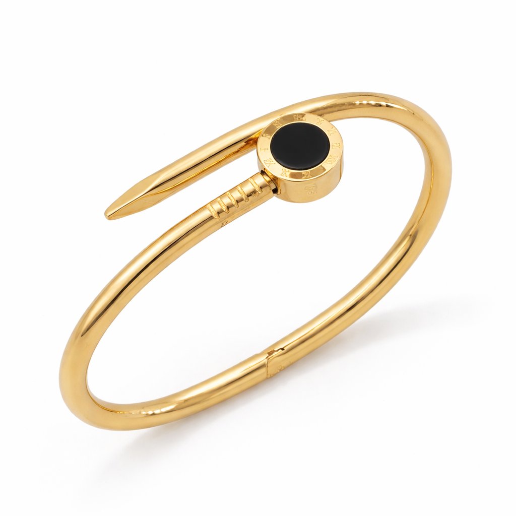 Noir Nail Bangle Bracelet