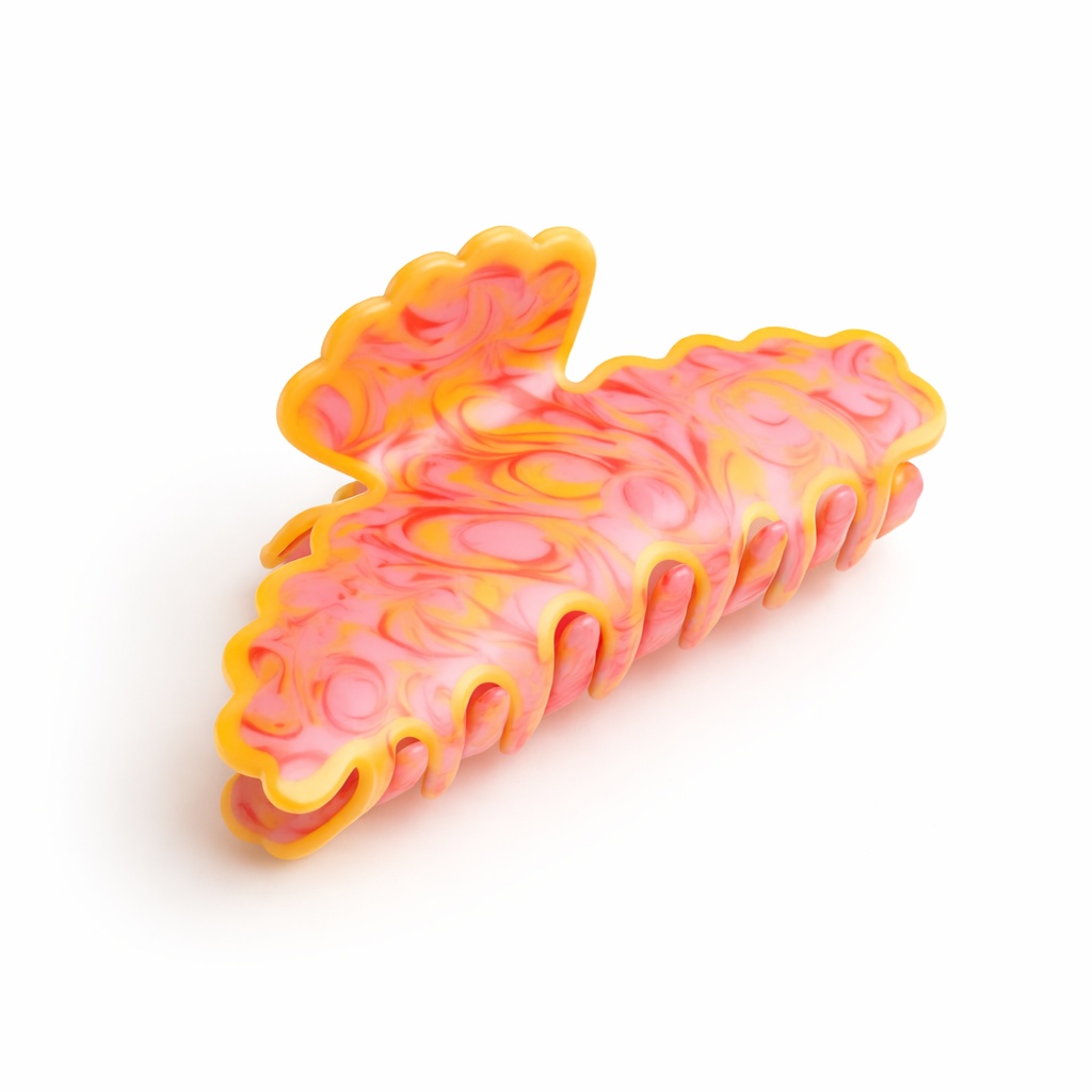 Sunset Swirl Claw Clips