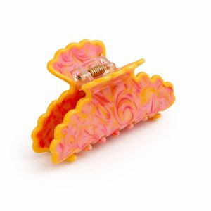 Sunset Swirl Claw Clips