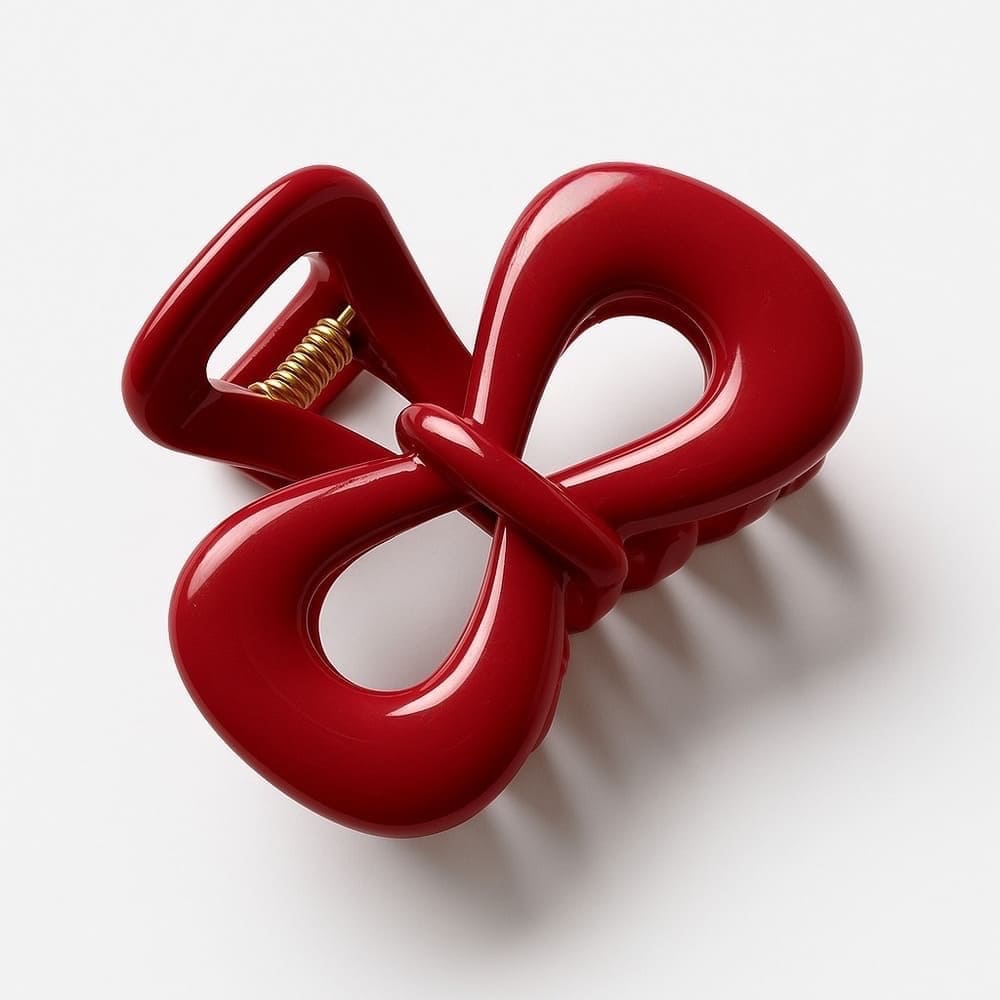 Crimson Infinity Claw Clips