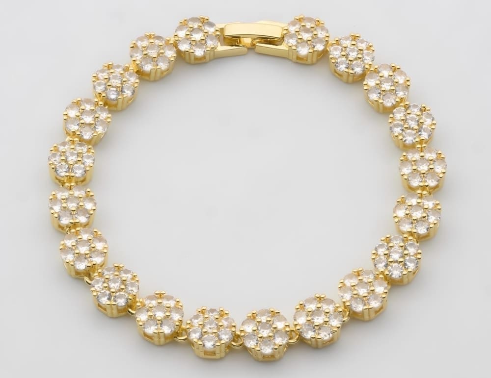 Flora Pavé Bracelets-Gold