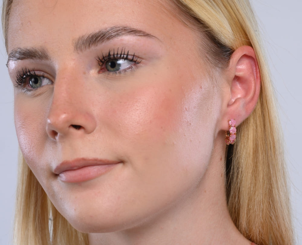 Pink Zirconia Sparkle Earring