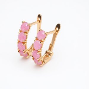 Pink Zirconia Sparkle Earring